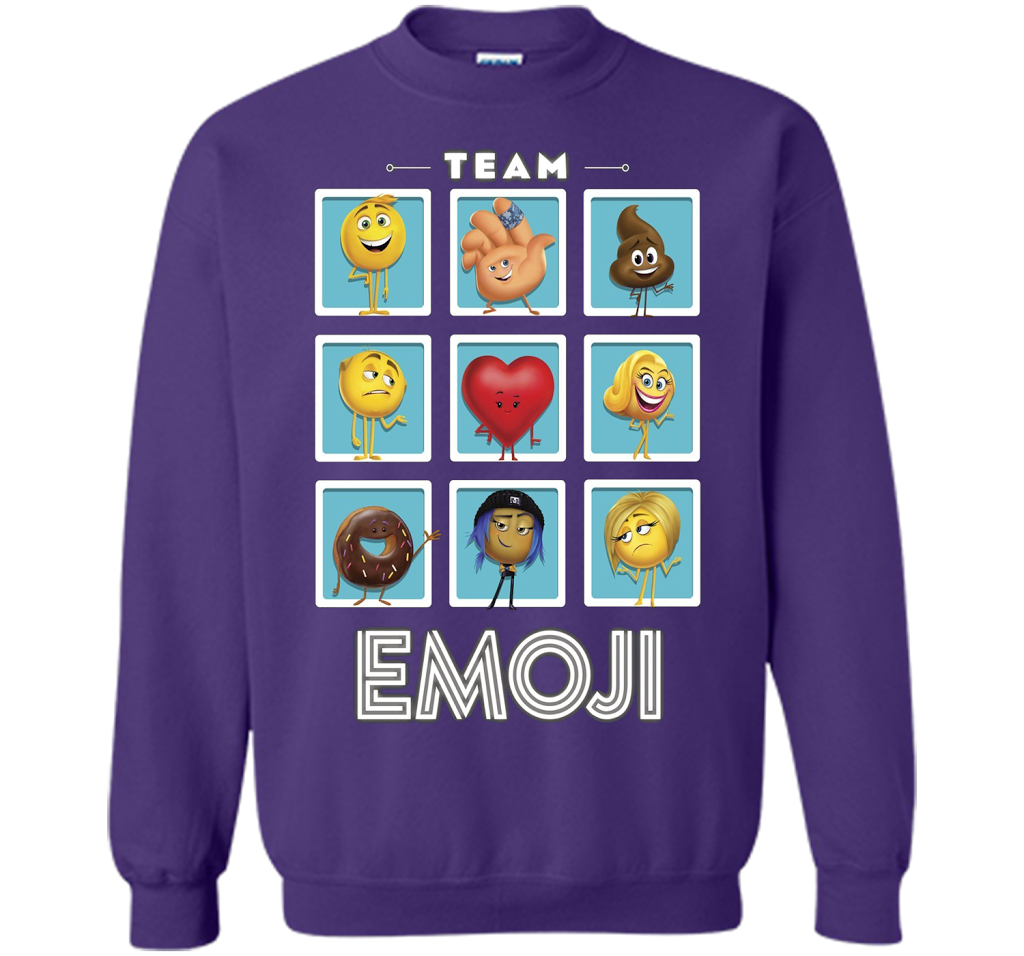 The Emoji Movie Team Emoji Panels Graphic T-Shirt shirt Purple