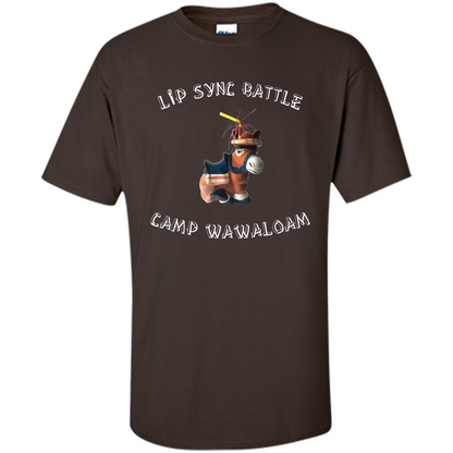 Lip Sync Camp T-shirt Camp Wawaloam Dark Chocolate