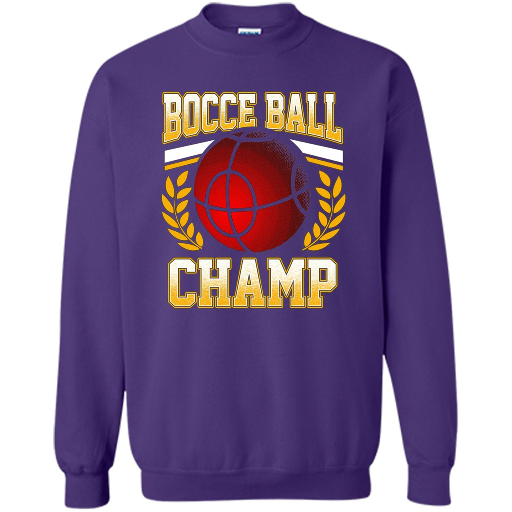 Bocce Ball Champ T-Shirt Bocce Ball Player Purple