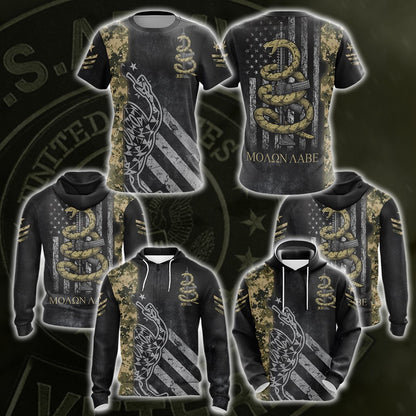 Molon Labe Come And Take Them Unisex 3D T-shirt