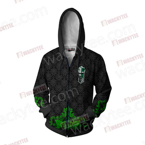 Cunning Like A Slytherin Harry Potter Wacky Style Zip Up Hoodie