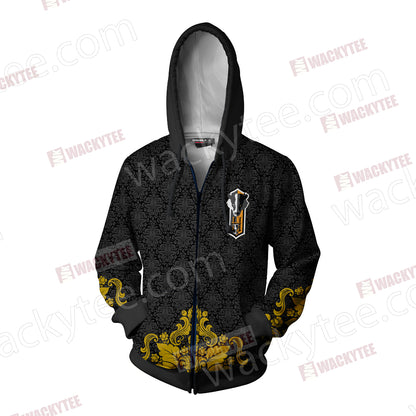 Loyal Like A Hufflepuff Harry Potter Wacky Style Zip Up Hoodie