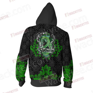 Cunning Like A Slytherin Harry Potter Wacky Style Zip Up Hoodie