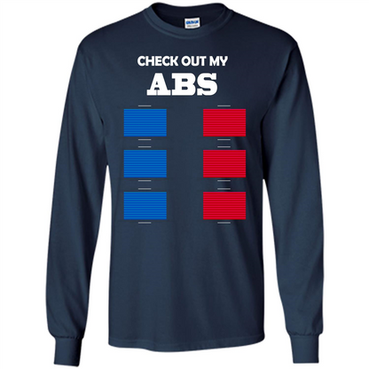 Funny Engineer T-shirt Check Out My Abs Navy