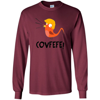 Covfefe Bird T-shirt Funny Political T-shirt Maroon