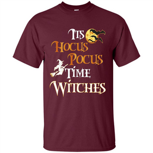 Halloween Witch T-shirt It's Hocus Pocus Time Witches