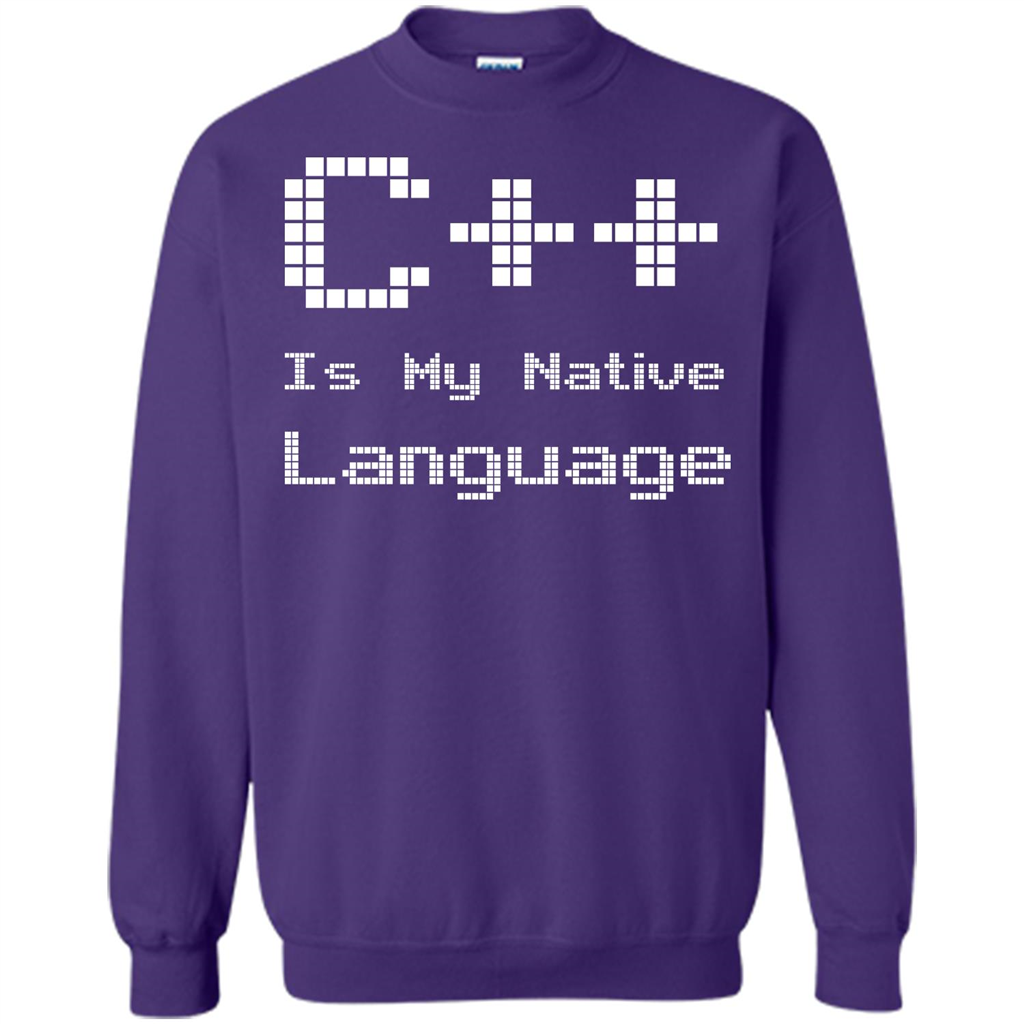 IT T-shirt C++ Is My Native Language Purple