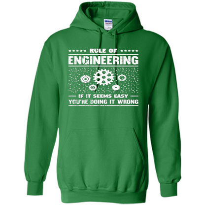 Funny Engineer T-Shirt Rule Of Engineering T-shirt Irish Green