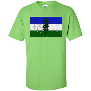 Distressed Cascadia Doug Flag Pacific Northwest T-shirt