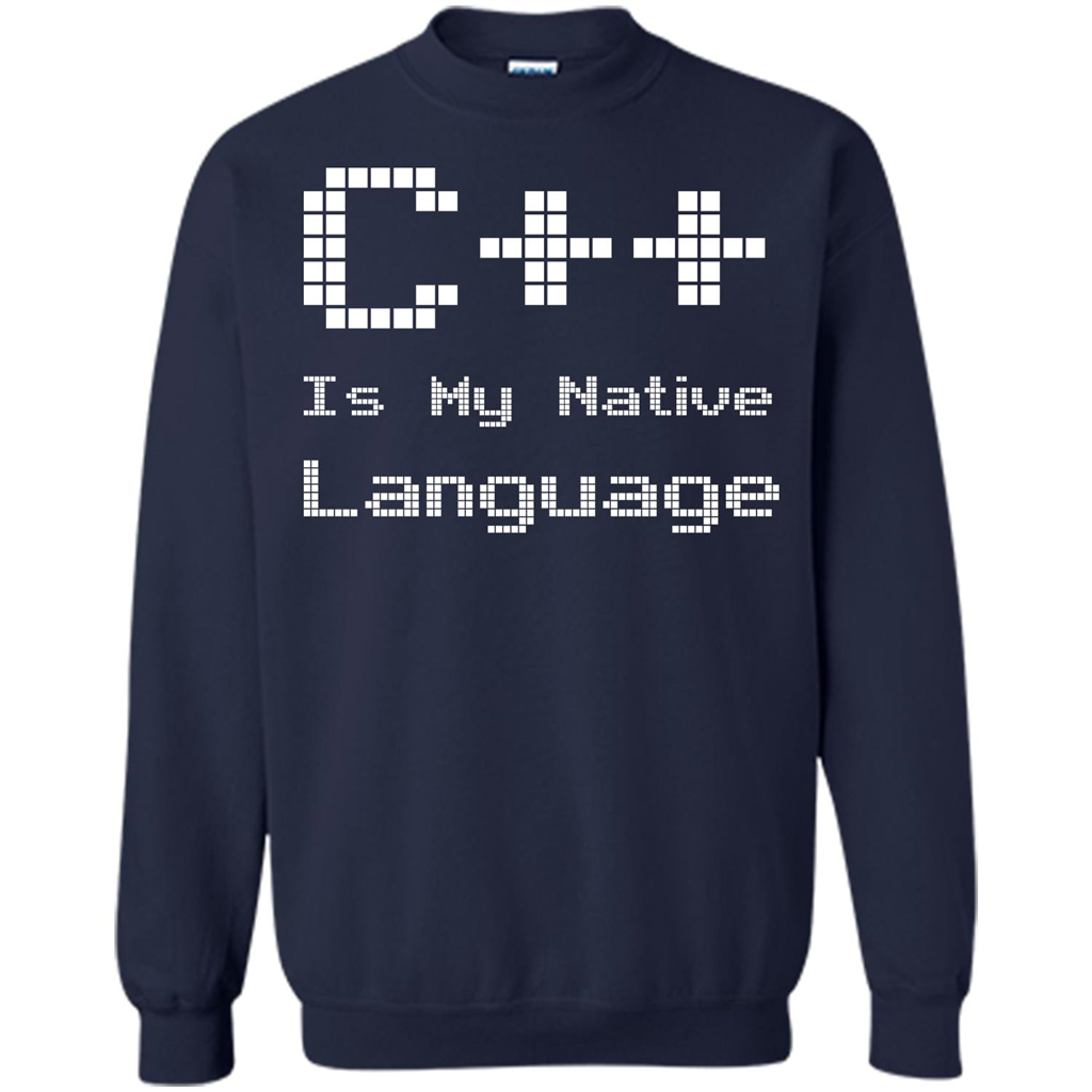IT T-shirt C++ Is My Native Language Navy