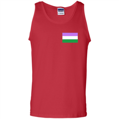LGBTQ T-shirt Genderqueer Pocket Flag T-shirt Red