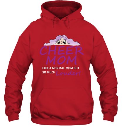 Cheer Mom Like A Normal Mom But So Much Louder Shirt Hoodie Hoodie Red
