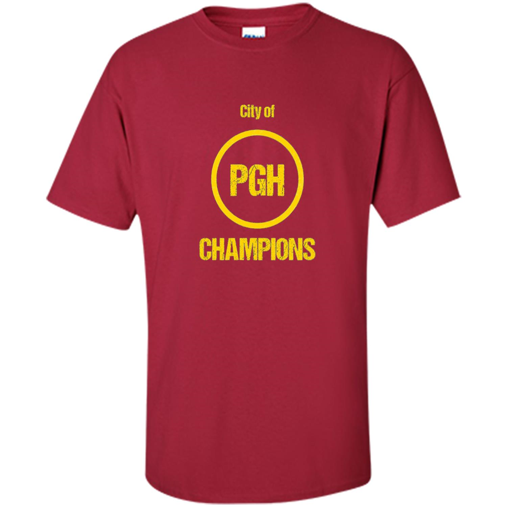 Pittsburgh PGH City Of Champions T-shirt Cardinal