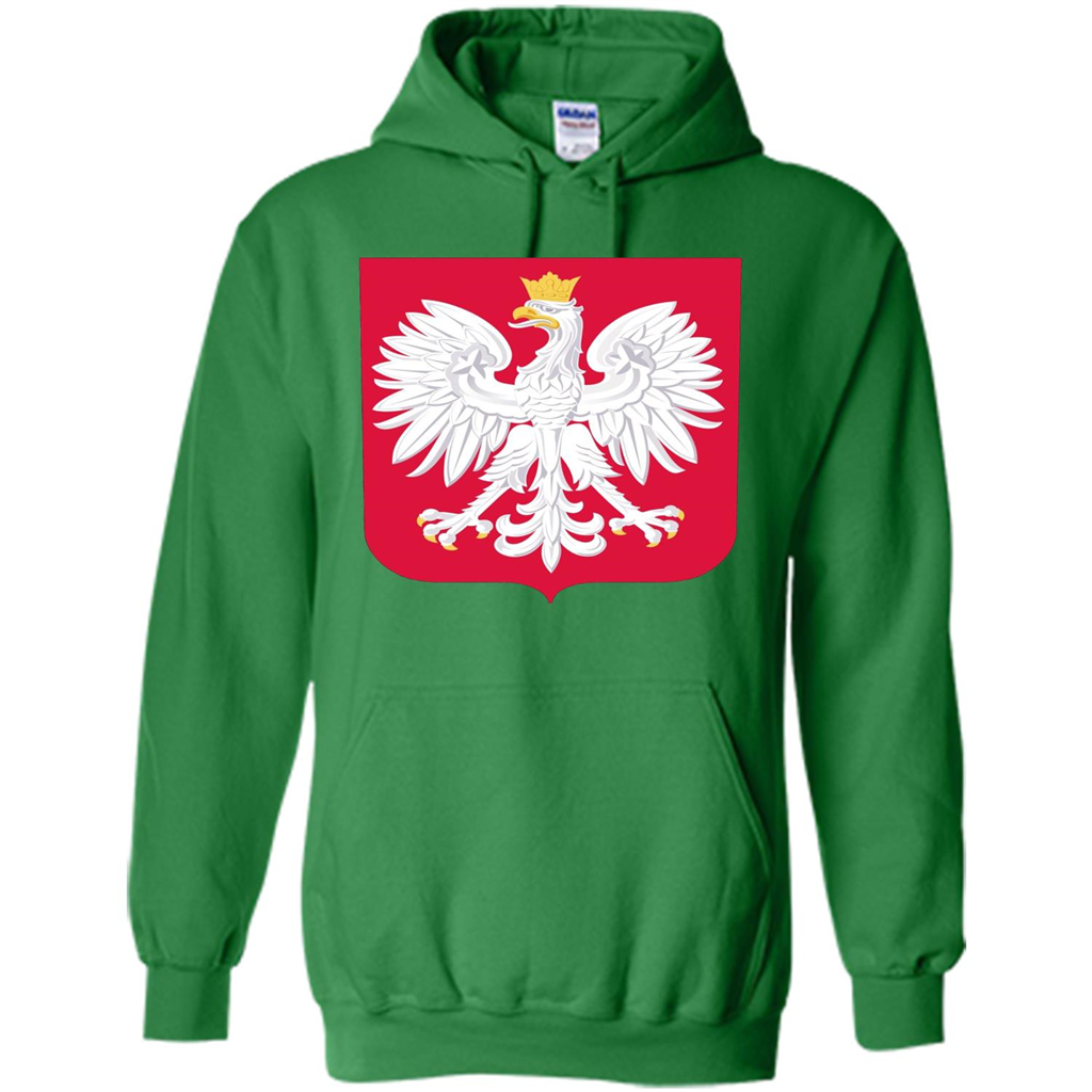 Polish Eagle T-shirt Polska Poland T-shirt Irish Green