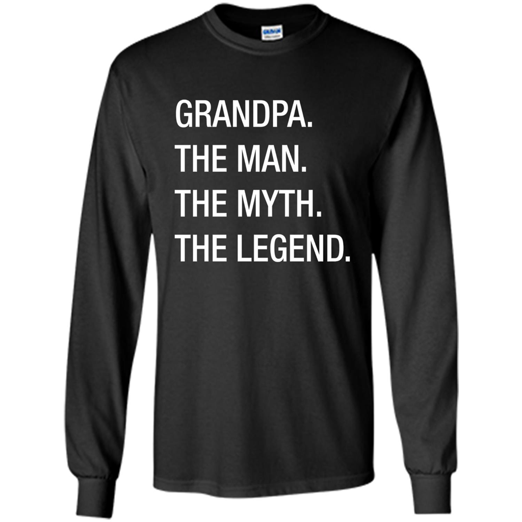 Grandpa The Man The Myth The Legend T-shirt Black