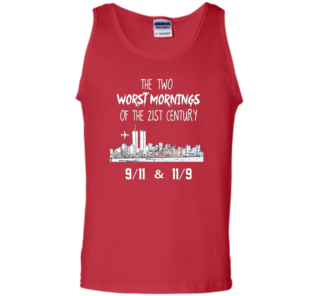 The Two Worst Mornings Of The 21st Century 9/11 And 11/9 T-shirt Red