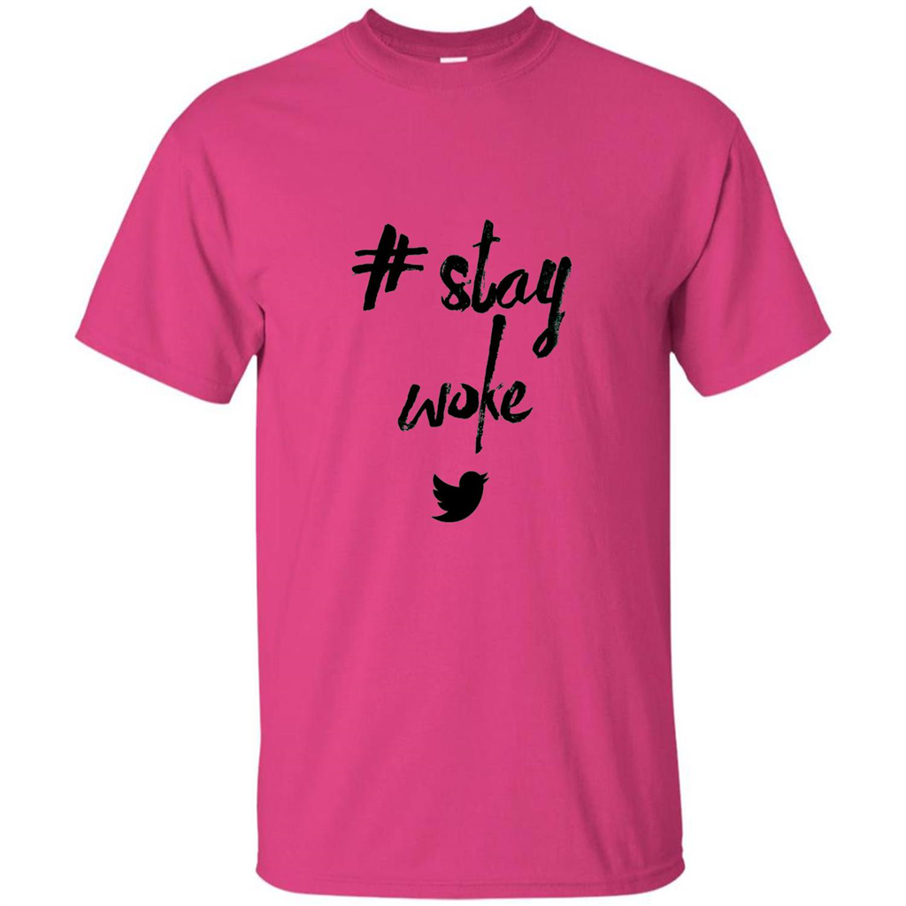 Black Lives Matter T-Shirt Stay Woke Heliconia