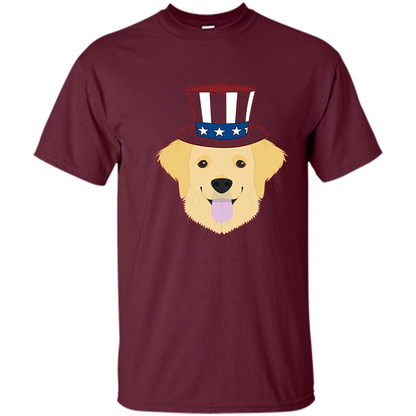 Dog Lover T-shirt The 4th of July Maroon