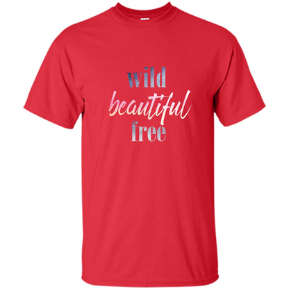 Wild Beautiful Free T-shirt Red