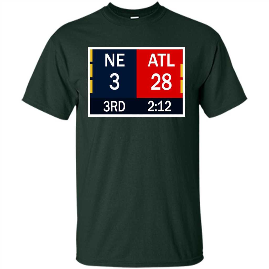 NE 3 ATL 28 Final T-shirt 2 Sides 1 Game Forest Green