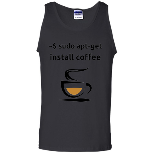 Sudo Apt-Get Install Coffee T-shirt Black