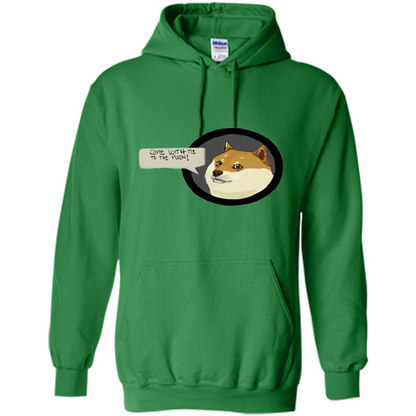 Love Dog T-shirt Come With Me To The Moon Irish Green