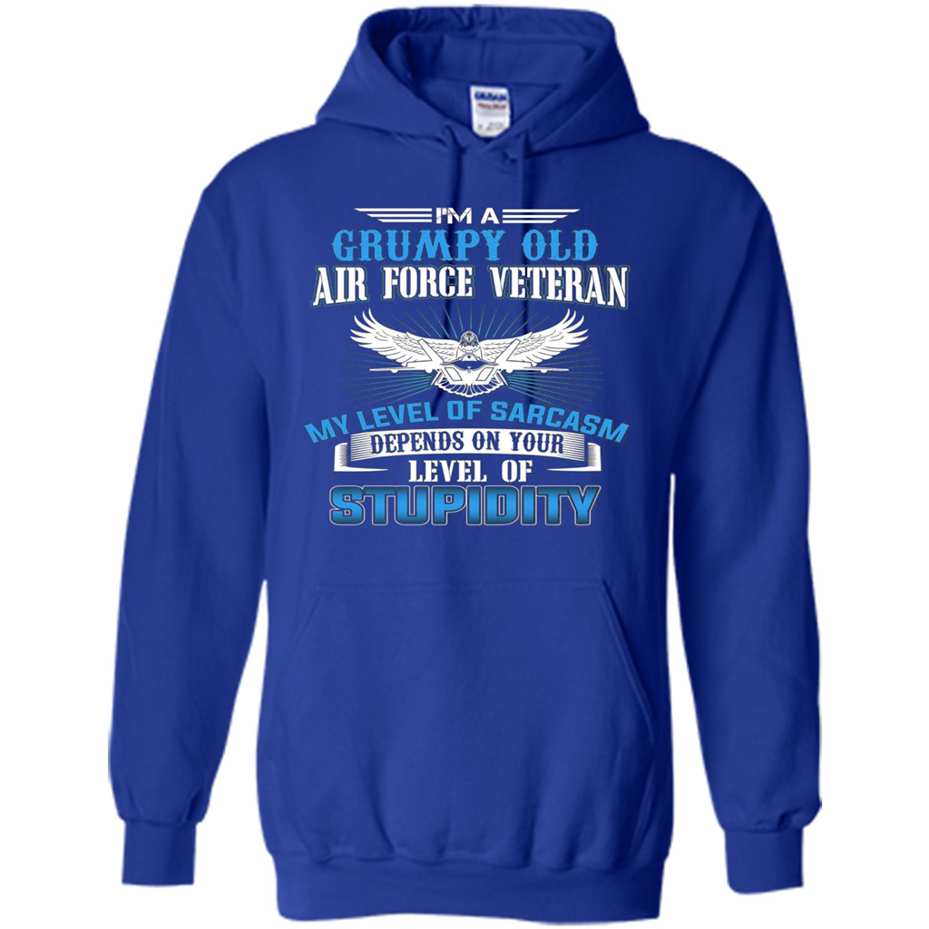 I'm A Grumpy Old Air Force Veteran T-shirt Royal