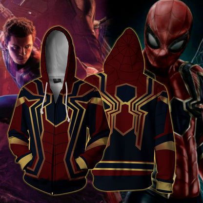 Spider-Man Zip Up Hoodie 4XL
