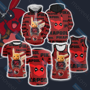 PikaPool Deadpool And Pikachu New Unisex 3D Tank Top