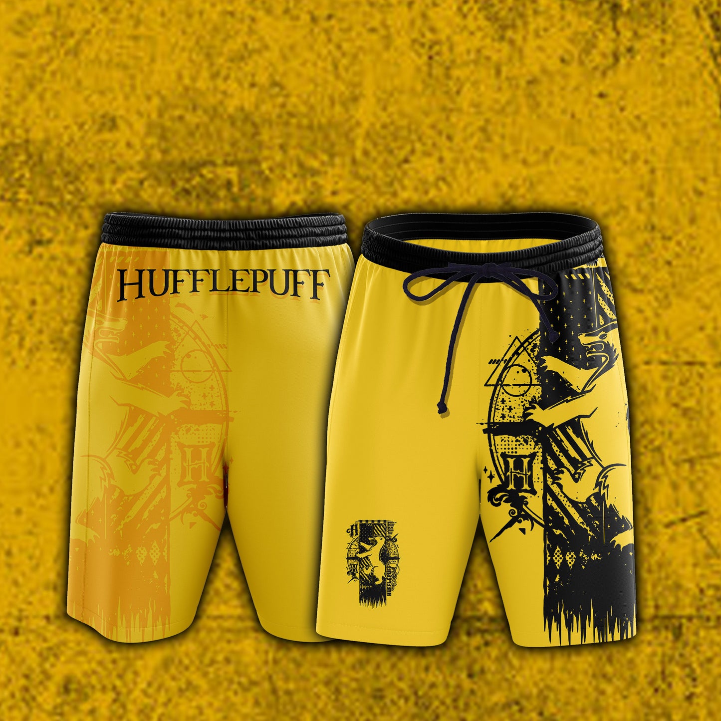 Quidditch Hufflepuff Harry Potter Beach Short