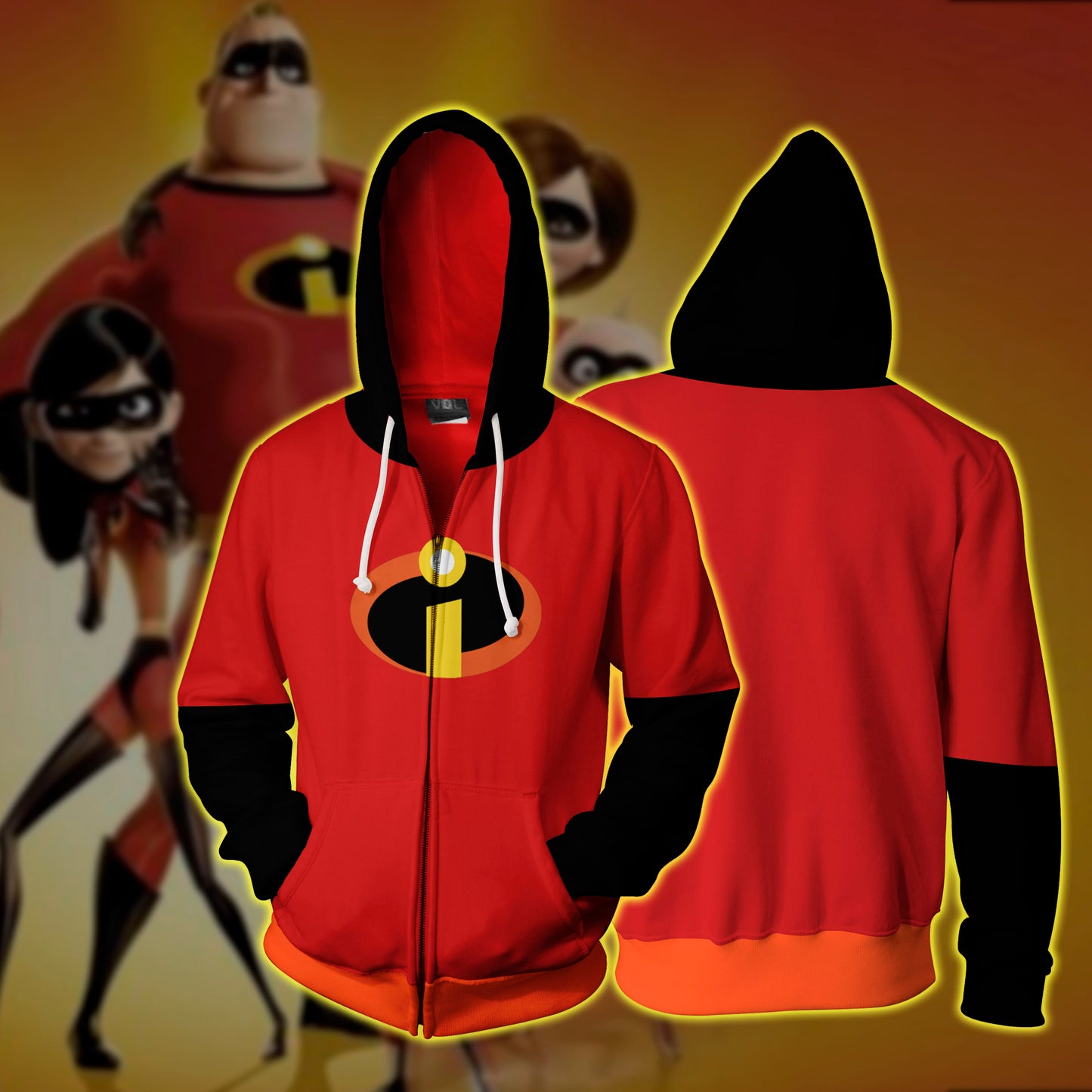The Incredibles Zip Up Hoodie 4XL