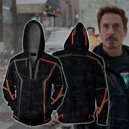 Iron Man (Tony Stark) Zip Up Hoodie 4XL