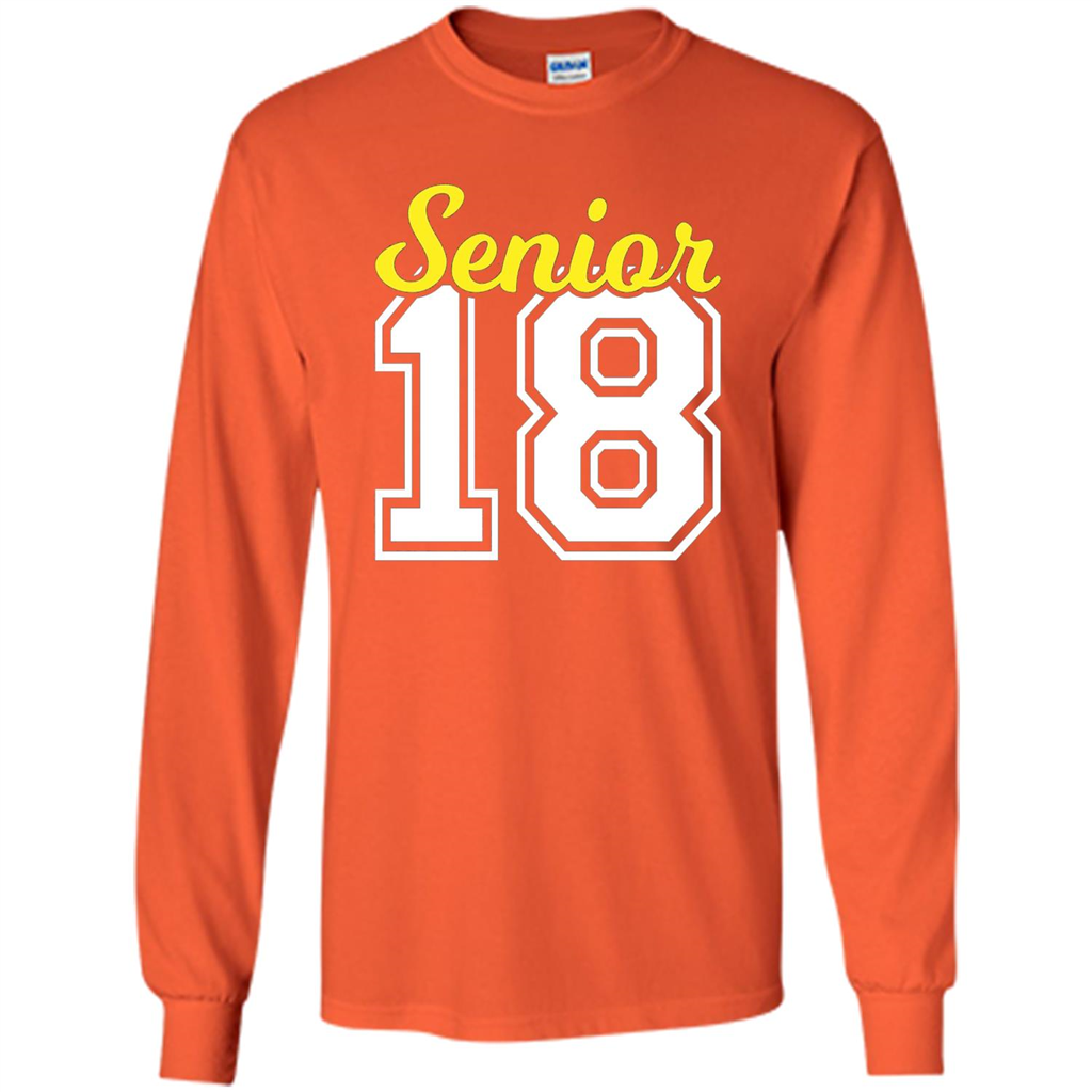 Senior Class of 2018 Jersey Style T-shirt Orange