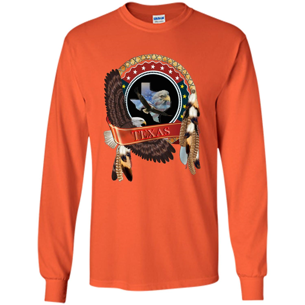 Dream Catcher Texas Art T-shirt Orange