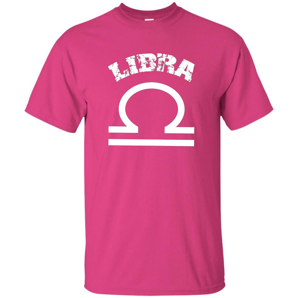 Libra T-shirt Libra Symbol Zodiac October Birthday T-shirt Heliconia