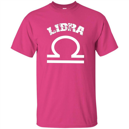 Libra T-shirt Libra Symbol Zodiac October Birthday T-shirt Heliconia