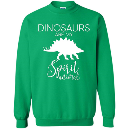 Dinosaur T-Shirt Dinosaurs Are My Spirit Animal Irish Green