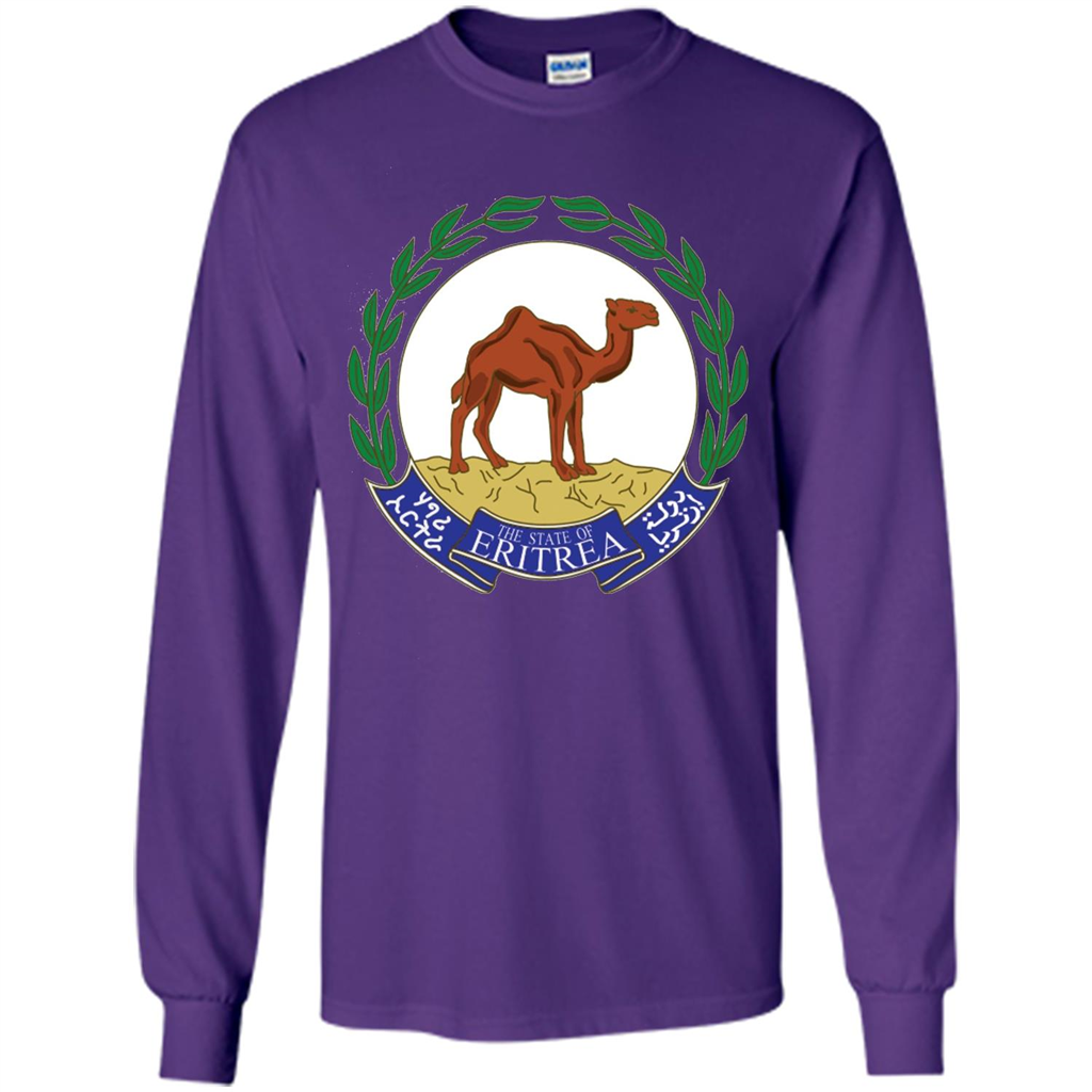 Eritrea Emblem T-shirt National Heritage Pride Purple