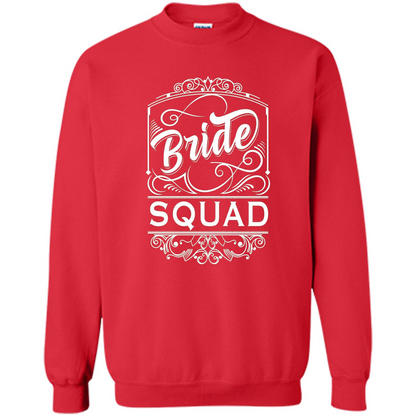 Bride Squad T-shirt Womens Bachelorette Party Bridesmaids Red