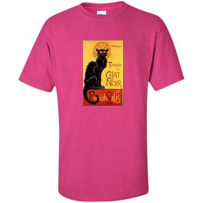 Vintage Poster Le Chat Noir - The Black Cat T-shirt Heliconia