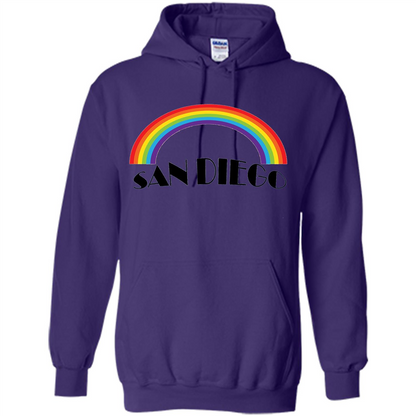 LGBTQ. San Diego LGBT Pride Rainbow T-shirt Purple
