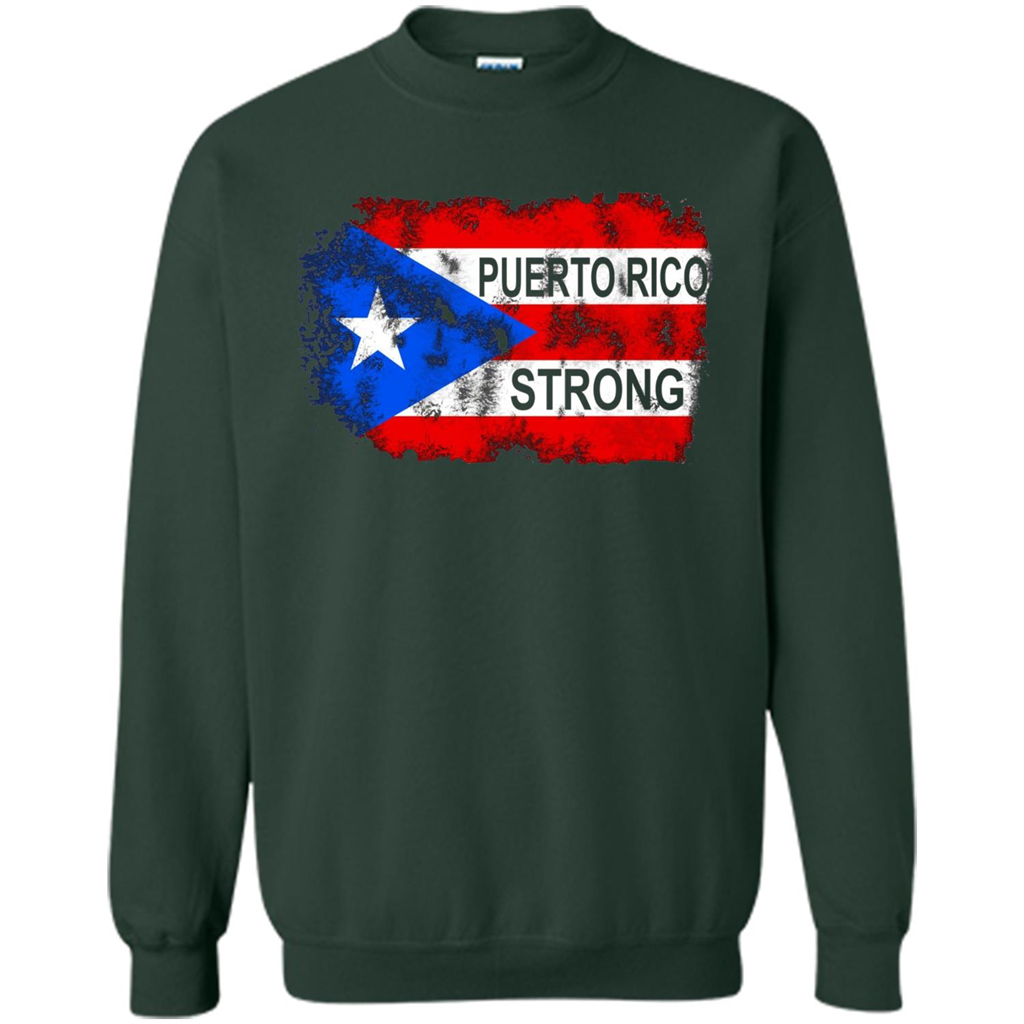 Puerto Rico Strong T-shirt Forest Green