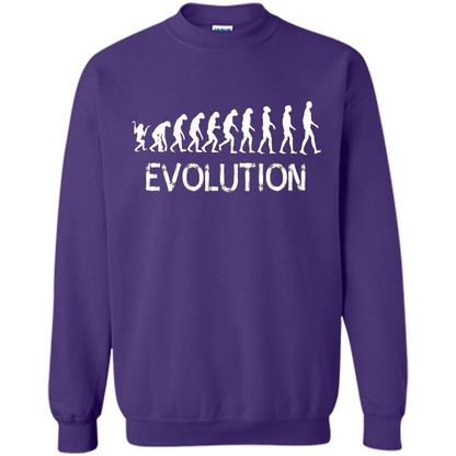 Evolution Biology Monkey To Human T-Shirt Purple