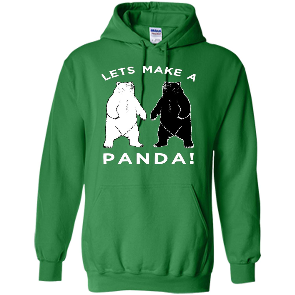 Funny Panda T-shirt Lets Make A Panda T-Shirt Irish Green