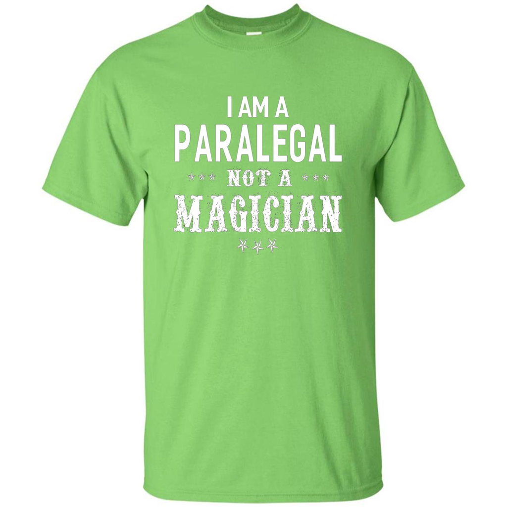 I'm A Paralegal Not A Magician T-shirt Lime