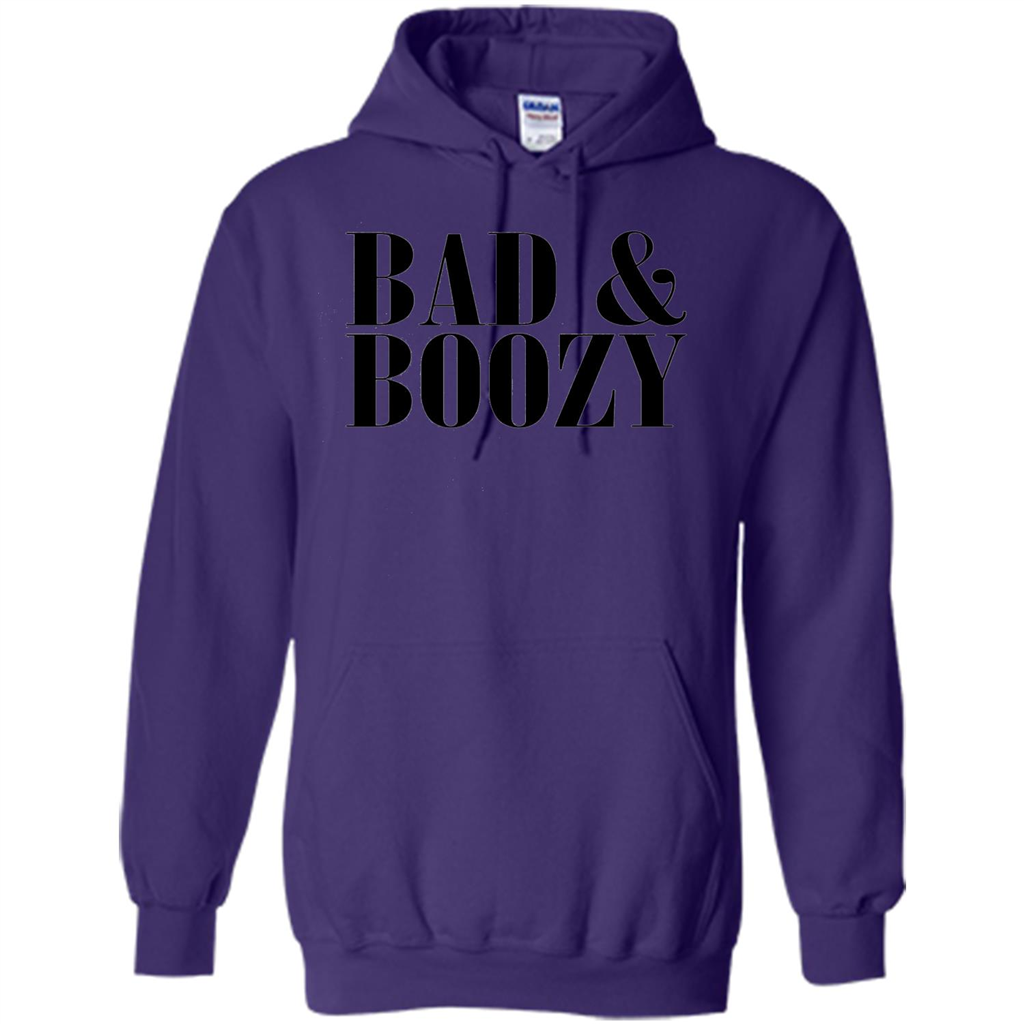 Bad And Boozy T-shirt Summer Beer Funny T-shirt Purple