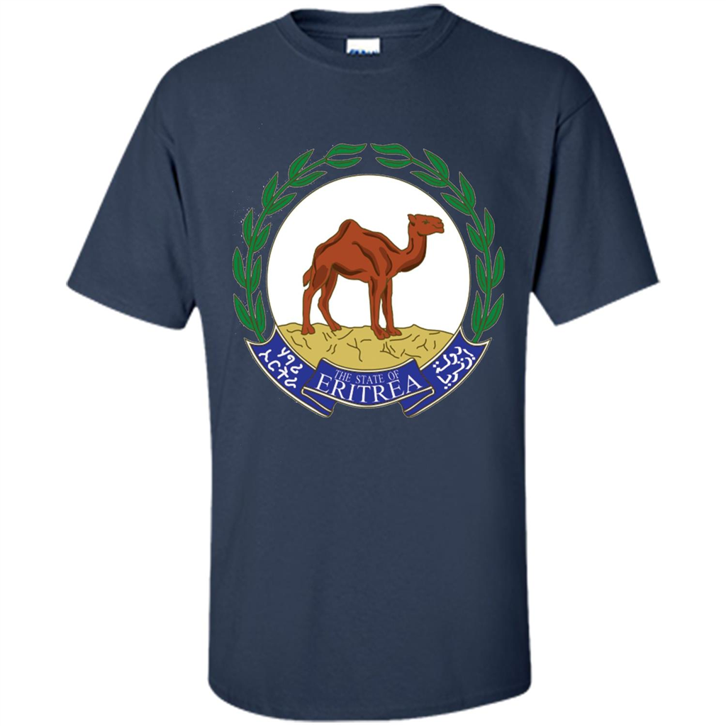 Eritrea Emblem T-shirt National Heritage Pride Navy