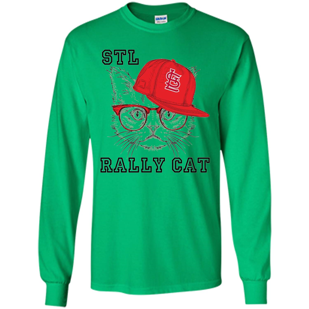 STL Rally Cat T-Shirt Saint Louis Rally Cat T-shirt Irish Green