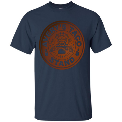 Avery's Taco Stand Bronze T-shirt Navy