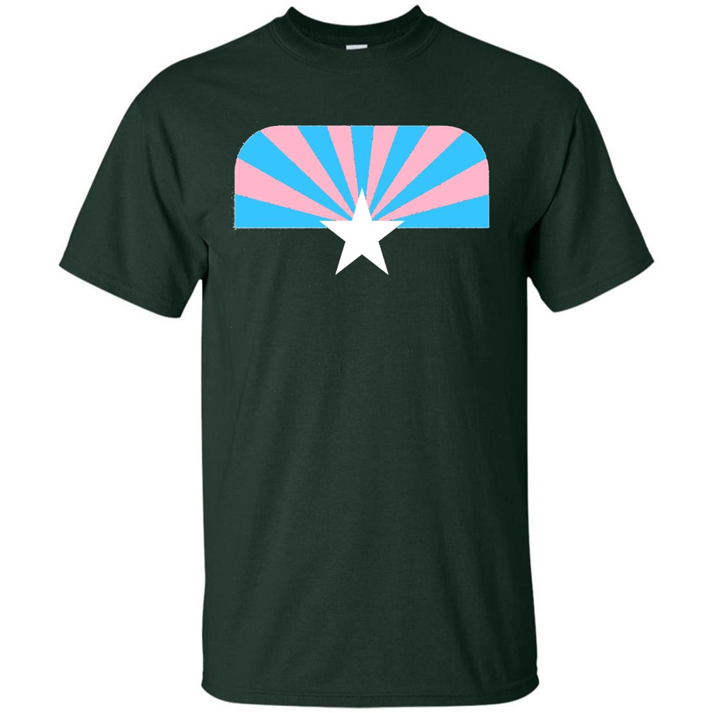 LGBT T-shirt Trans Pride Arizona T-shirt Forest Green